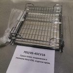 Сушка Inoxa, выдвижная в нижнюю базу 450, отделка хром (выведена)