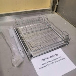 Сушка Inoxa, выдвижная в нижнюю базу 450, отделка хром (выведена)